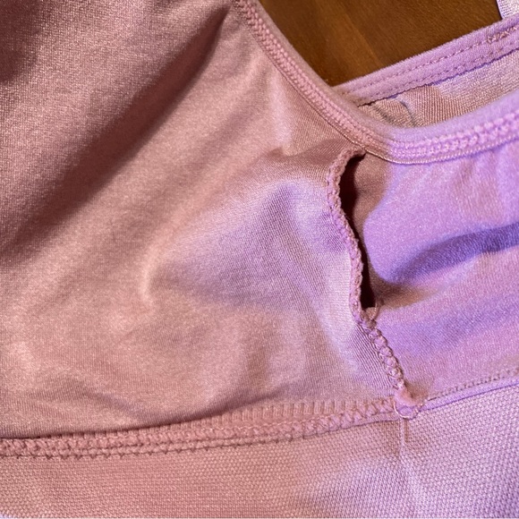 DANSKIN Cami Sport Exercise Workout Dance Bra Dusty Rose Pink Womens XL - Picture 9 of 12